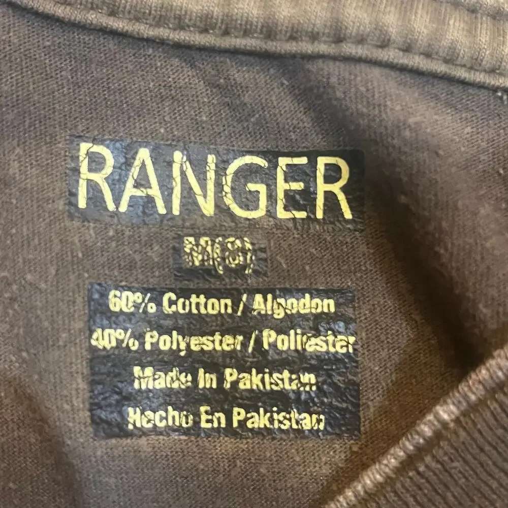 Ranger Realtree Boys Medium Graphic Tee Camo Thermal‎ Sleeves Hunting Core